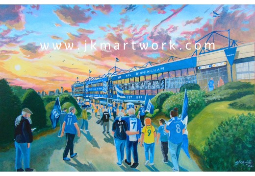 St Andrews Stadium 'Going to the Match' Fine Art Print - Birmingham City FC St Andrews Stadium 'Going to the Match' Fine Art Print - Birmingham City FC